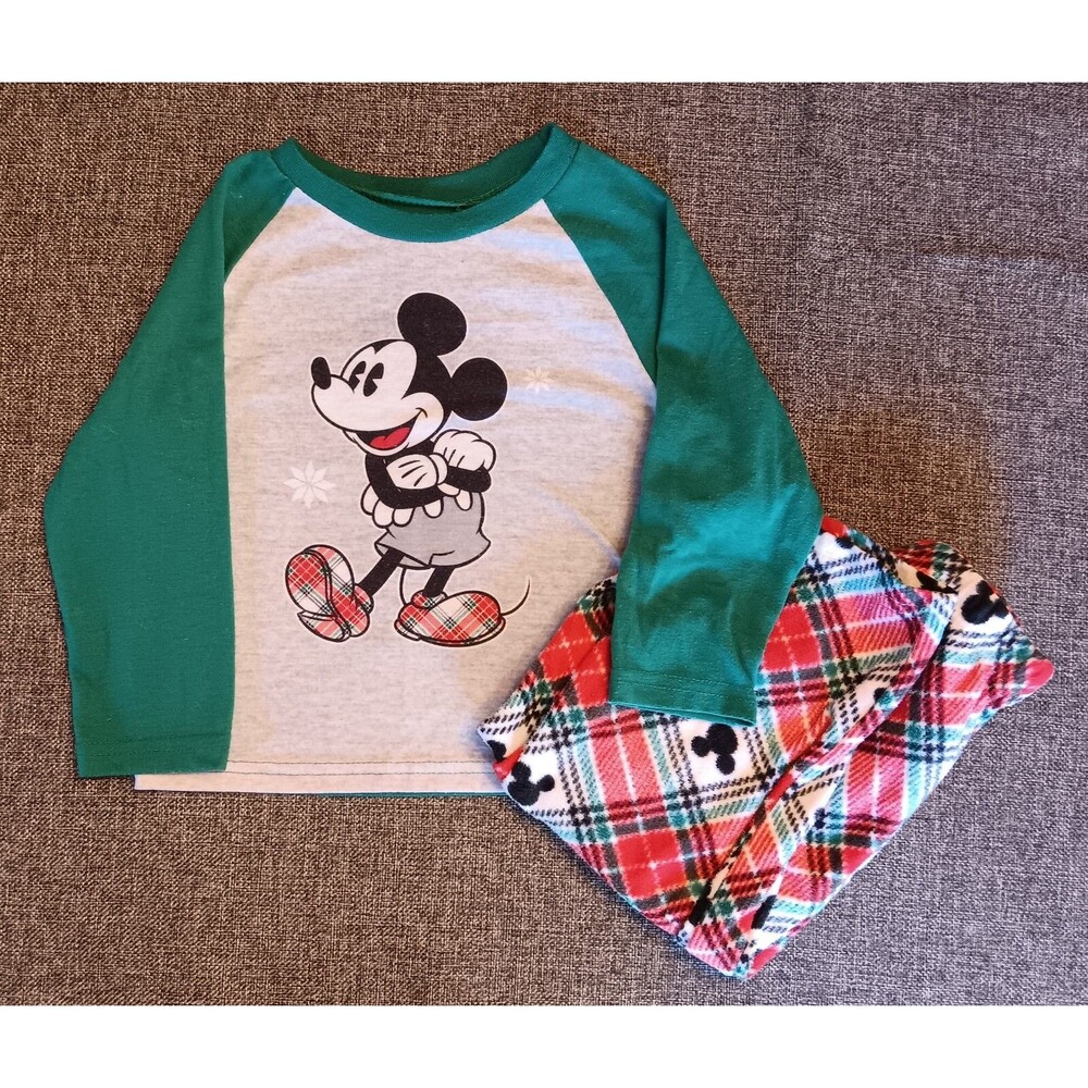 pajama 3T New Christmas Disney 2 piece Holiday Mickey Mouse sleepwear Set